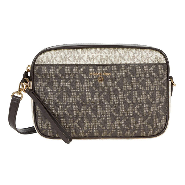 Michael Kors Jet Set Large East West Crossbody Black MK Signature