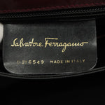 Salvatore Ferragamo Burgundy Leather Shoulder Bag (Pre-Owned)