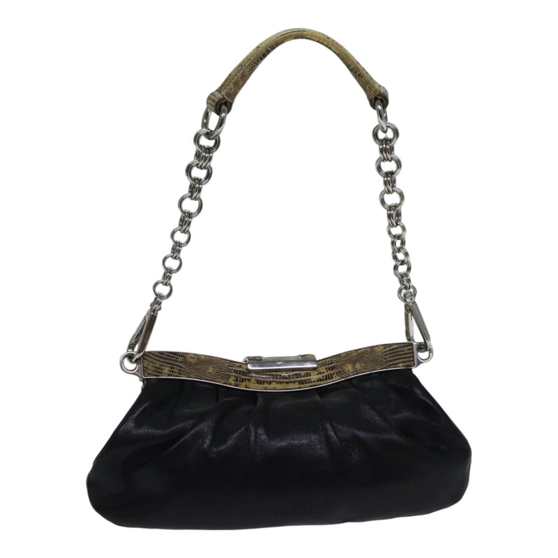 Prada Black Leather Shoulder Bag (Pre-Owned)