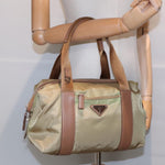 Prada Tessuto Khaki Synthetic Handbag (Pre-Owned)