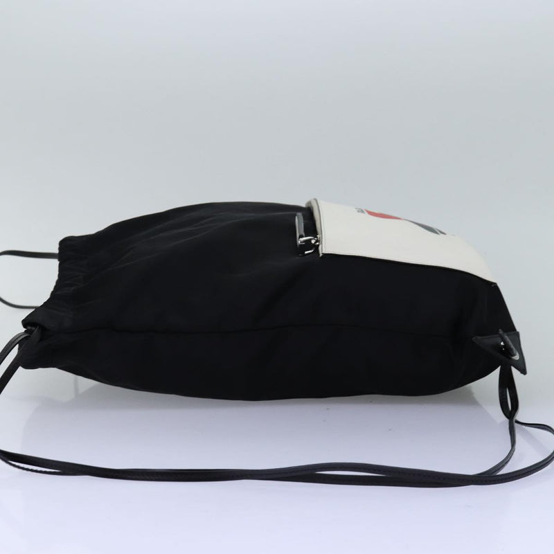 Prada Black Synthetic Backpack Bag (Pre-Owned)