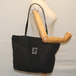 Fendi Black Canvas Tote Bag (Pre-Owned)