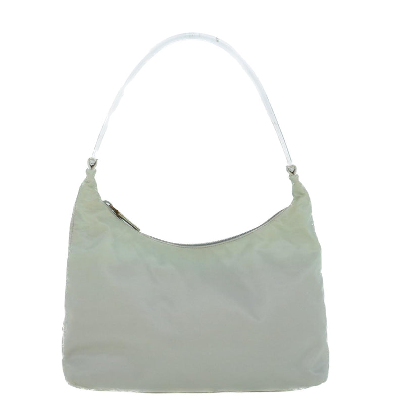 Prada White Synthetic Shoulder Bag (Pre-Owned)