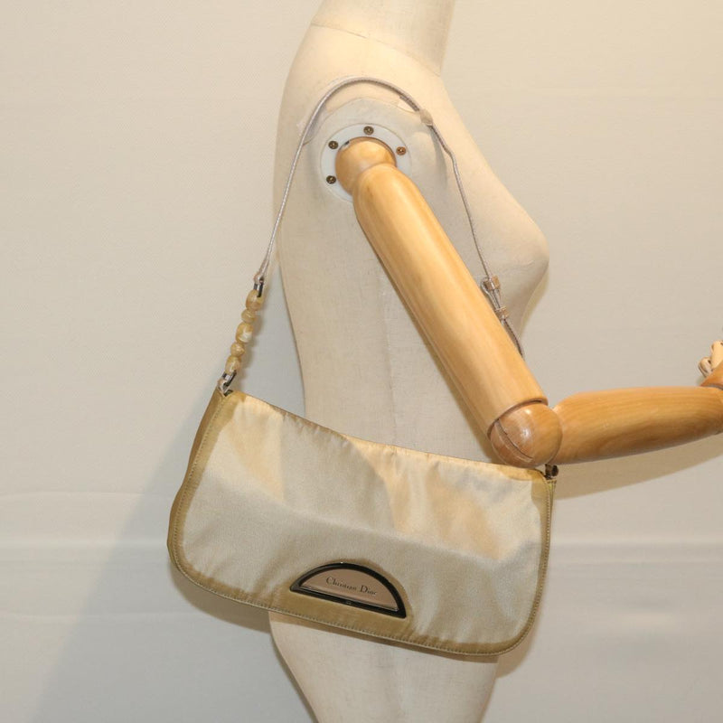 Dior Maris Pearl Khaki Synthetic Shoulder Bag (Pre-Owned)