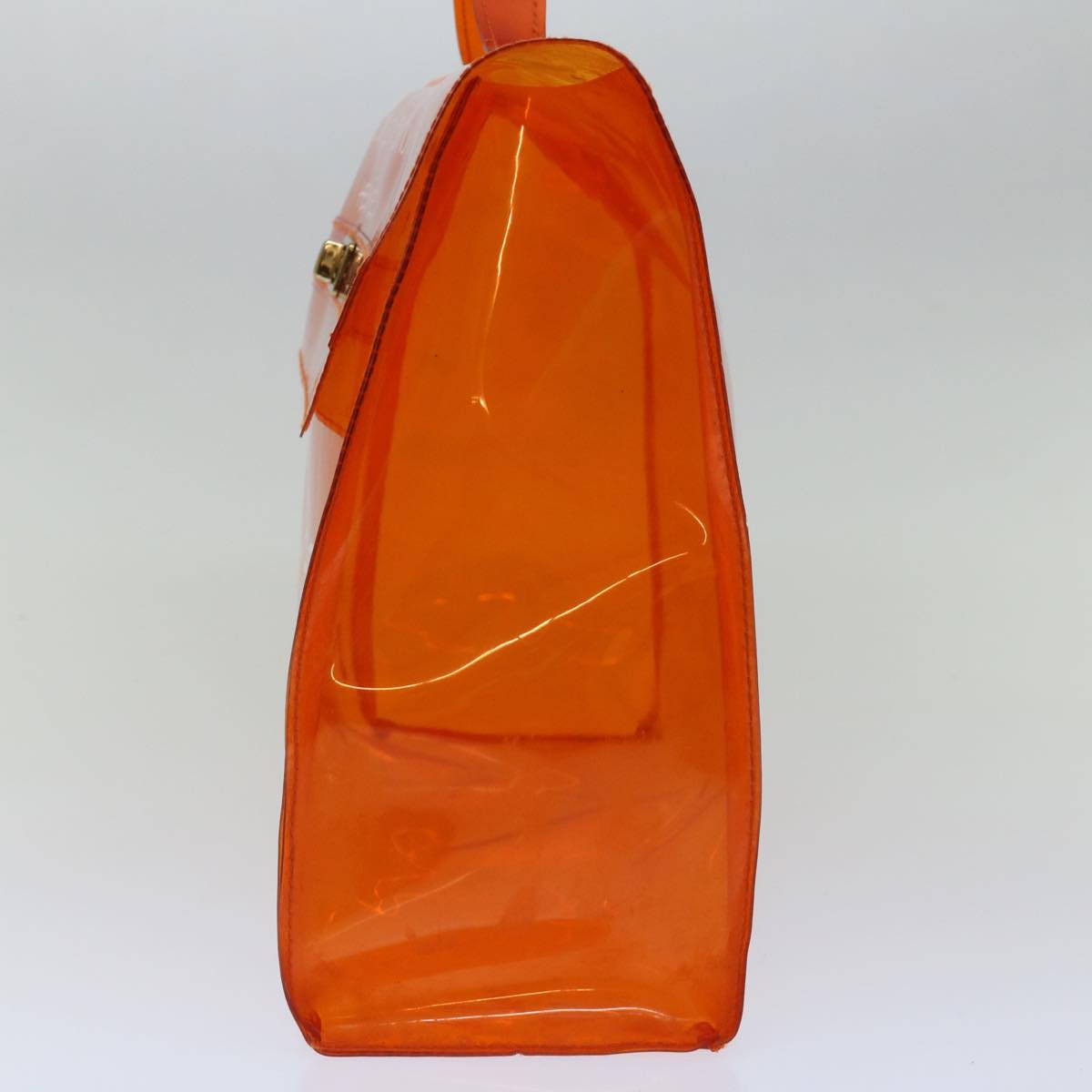 Hermès Kelly Orange Vinyl Handbag (Pre-Owned)