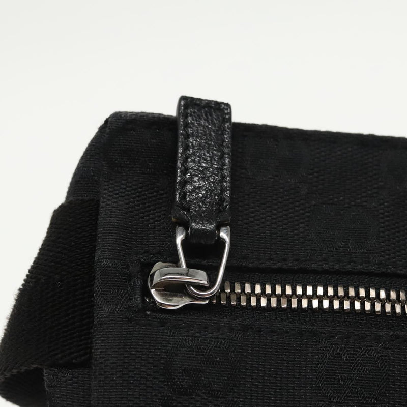 Gucci Belt Bag Black Canvas Shoulder Bag (Pre-Owned)