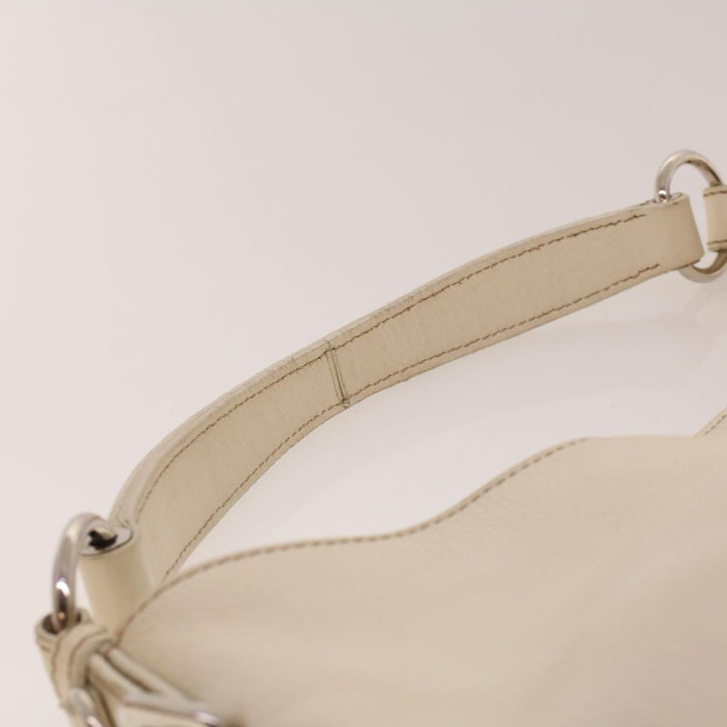 Prada White Leather Shoulder Bag (Pre-Owned)