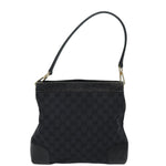 Gucci Gg Canvas Black Canvas Shoulder Bag (Pre-Owned)