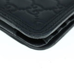 Gucci Guccissima Black Canvas Wallet  (Pre-Owned)