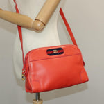 Gucci Ophidia Orange Leather Shoulder Bag (Pre-Owned)