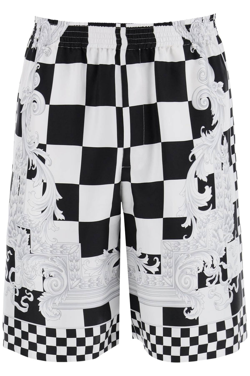 Versace Men's Printed Silk Bermuda Shorts Set