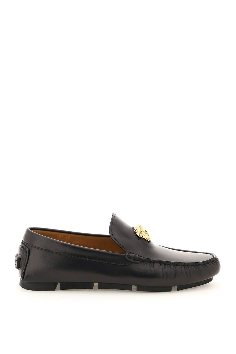 Versace Men's La Medusa Leather Loafers