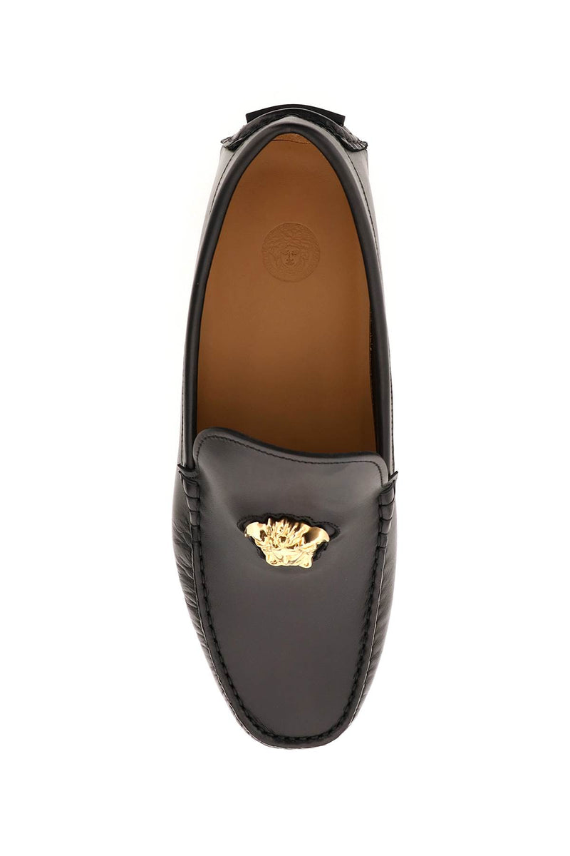 Versace Men's La Medusa Leather Loafers