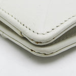 Chanel V-Stich White Leather Wallet  (Pre-Owned)