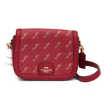 Coach Horse And Carriage Red Leather Shoulder Bag (Pre-Owned)