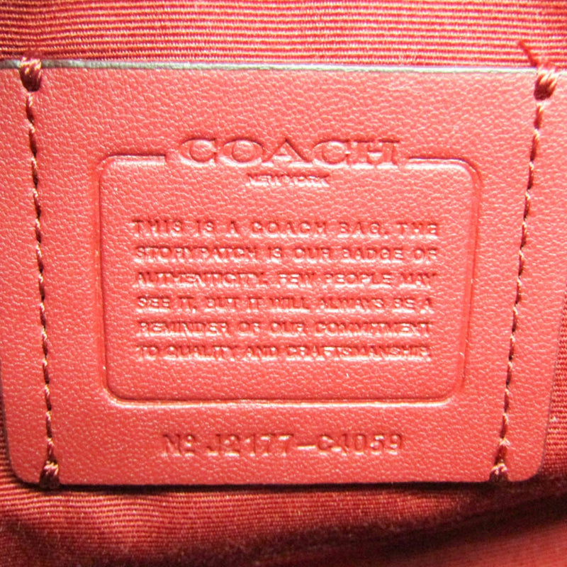 Coach Horse And Carriage Red Leather Shoulder Bag (Pre-Owned)