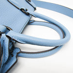 Coach Satchel Blue Leather Shoulder Bag (Pre-Owned)