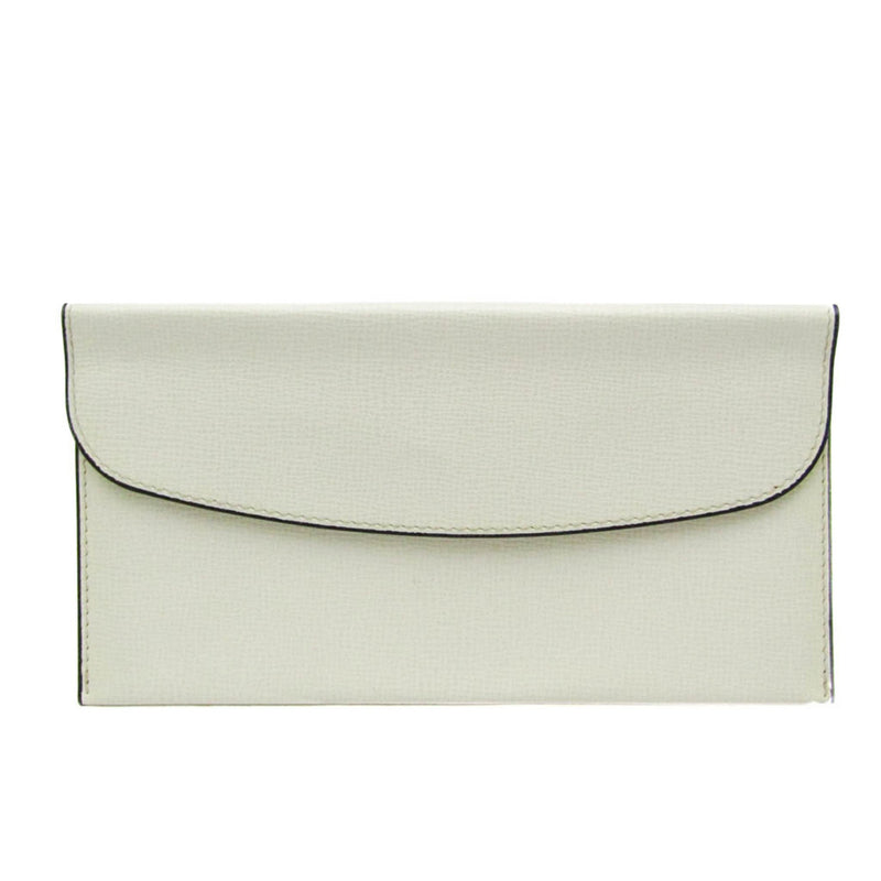 Valextra Beige Leather Wallet  (Pre-Owned)