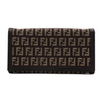 Fendi Zucca Brown Canvas Wallet  (Pre-Owned)