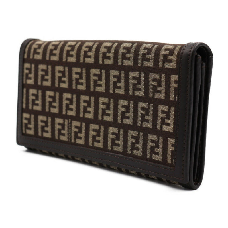 Fendi Zucca Brown Canvas Wallet  (Pre-Owned)