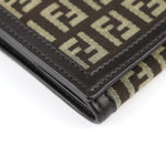 Fendi Zucca Brown Canvas Wallet  (Pre-Owned)