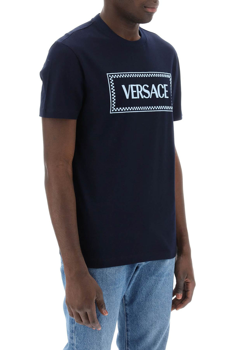 Versace Men's Embroidered Logo T-Shirt