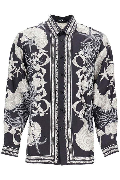 Versace Men's Barocco Sea Silk Shirt