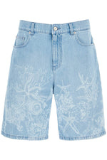 Versace Men's "Baroque Sea Denim Lasered