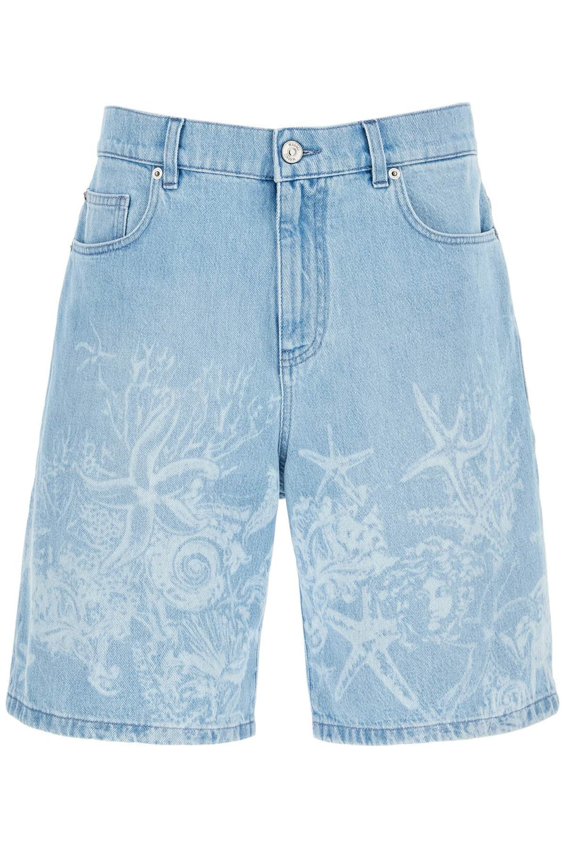 Versace Men's "Baroque Sea Denim Lasered