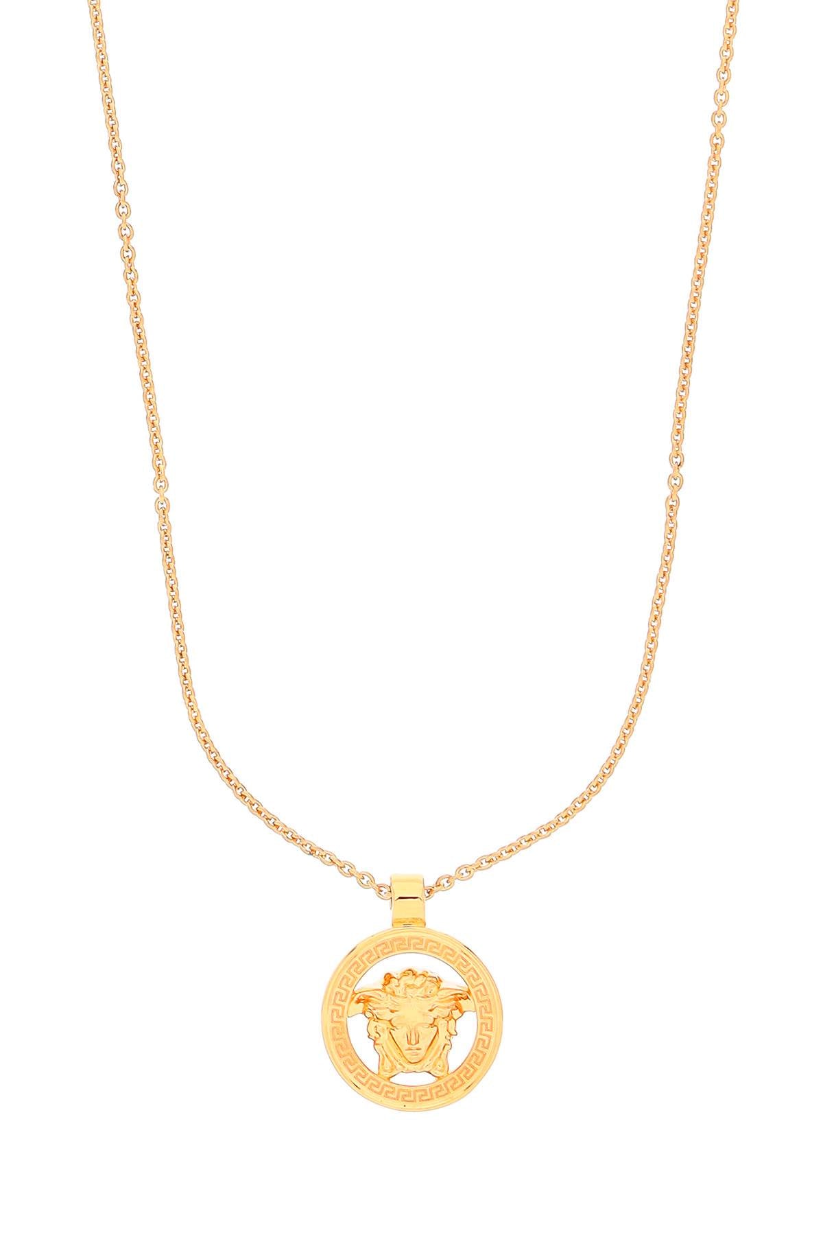 Versace Men's Men's Lion Head Round Gold Adjustable Necklace