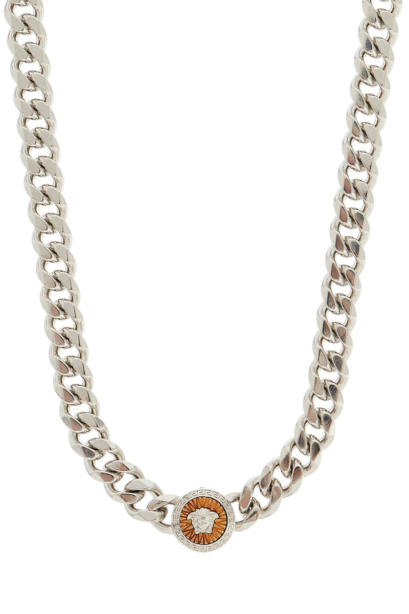 Versace Men's Medusa Chain Necklace With Pendant