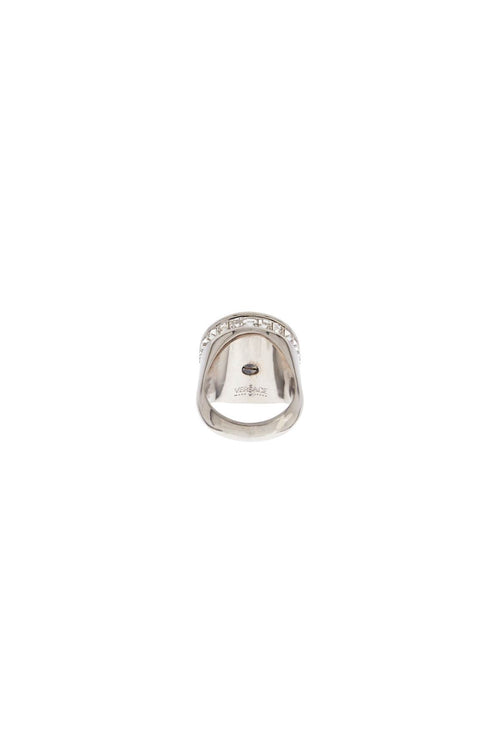 Versace Men's Icon Ring With Crystals