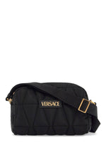 Versace Men's Quilted Nylon Camera Bag With