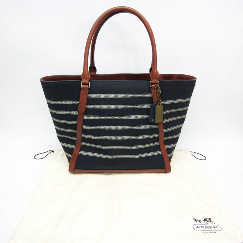 Coach Navy Canvas Tote Bag (Pre-Owned)