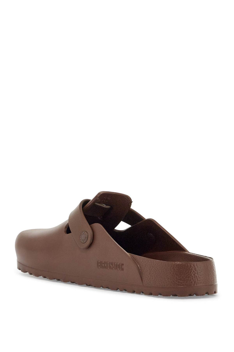 Birkenstock Men's Boston Eva Slippers Brown With Buckle For Men