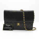 Chanel Timeless Black Leather Shoulder Bag (Pre-Owned)