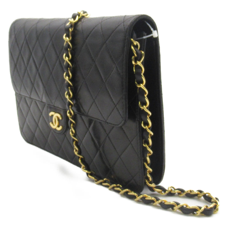 Chanel Timeless Black Leather Shoulder Bag (Pre-Owned)