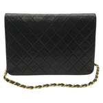 Chanel Timeless Black Leather Shoulder Bag (Pre-Owned)