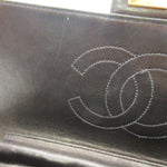 Chanel Timeless Black Leather Shoulder Bag (Pre-Owned)