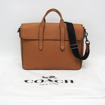 Coach Camel Leather Briefcase Bag (Pre-Owned)