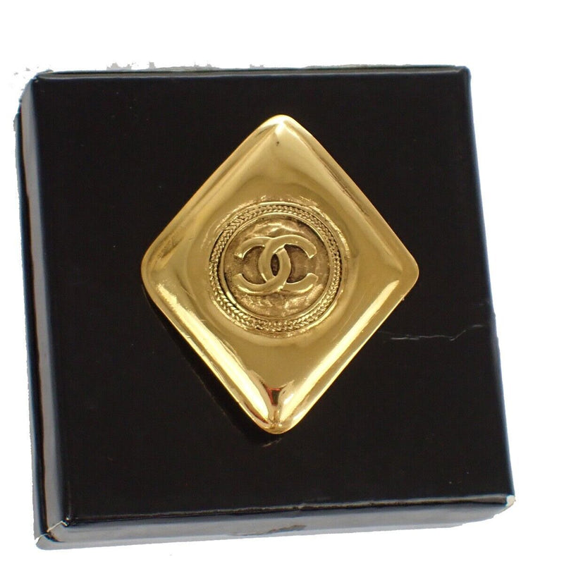 Chanel Coco Mark Gold Metal Brooch Jewelry (Pre-Owned)