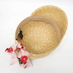 Miu Miu Ribbon Beige Synthetic Cap  (Pre-Owned)