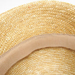 Miu Miu Ribbon Beige Synthetic Cap  (Pre-Owned)