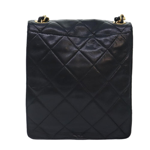 Chanel Bicolore Black Leather Shoulder Bag (Pre-Owned)