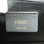 Fendi Logo Shopper Beige Leather Shoulder Bag (Pre-Owned)