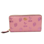 Gucci Zip Around Pink Leather Wallet  (Pre-Owned)