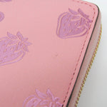 Gucci Zip Around Pink Leather Wallet  (Pre-Owned)