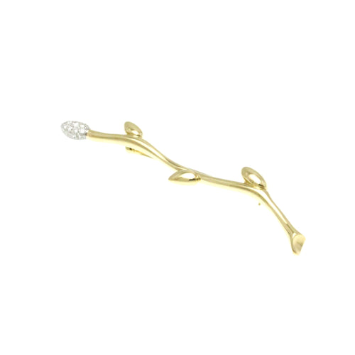 Tiffany & Co Leaf Gold Yellow Gold Brooch Jewelry (Pre-Owned)