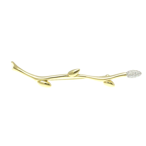 Tiffany & Co Leaf Gold Yellow Gold Brooch Jewelry (Pre-Owned)