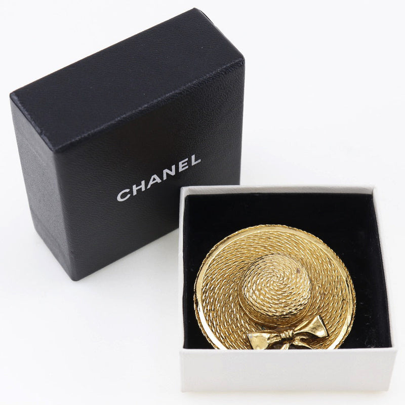 Chanel Broche Gold Gold Plated Brooch Jewelry (Pre-Owned)